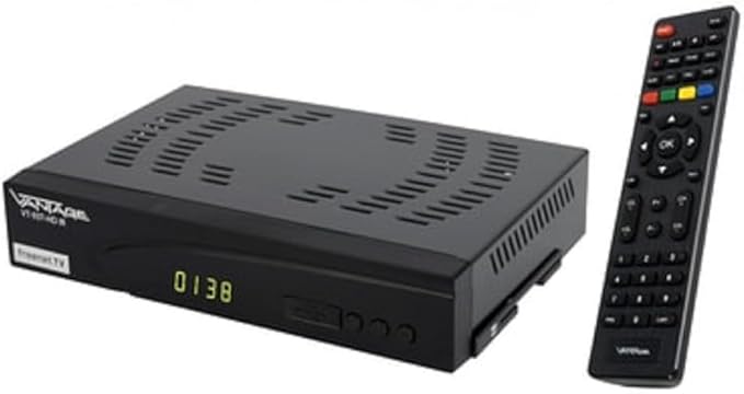 Vantage VT-93 C/T-HD Triple Tuner Combo-Receiver für Kabel & DVB-T2, PVR-Funktion, USB-Multimedia, freenet TV, EPG, Time Shift, Sprachfernbe
