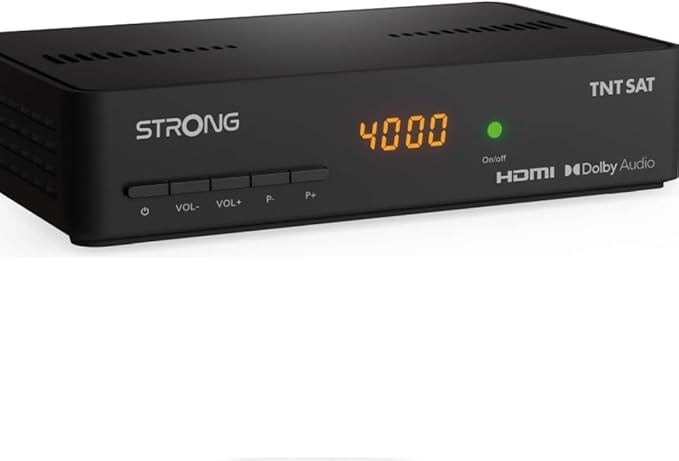 STRONG TNTSAT SRT7408 HD Triple Tuner Receiver mit USB-Aufnahme, Eco-Sleep & 12V-Kompatibilität