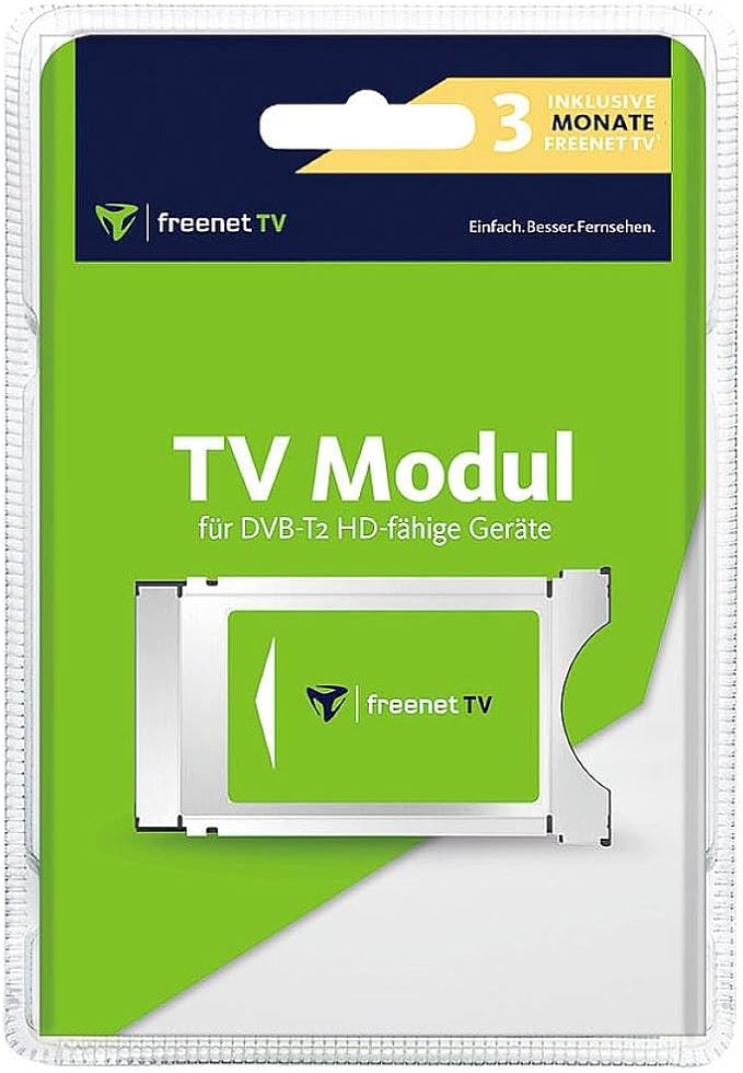 Nein Auslaufartikel (Produktion durch Nein Auslaufartikel 89001 CI+ TV Modul für Antenne DVB-T2 HD Triple Tuner, inkl. 3 Monate freenet TV gratis