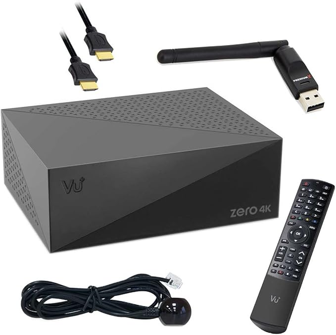 VU+ Zero 4K Triple Tuner UHD 2160p Linux SAT Receiver mit WiFi & CI für frei empfangbare Sender – PXS150