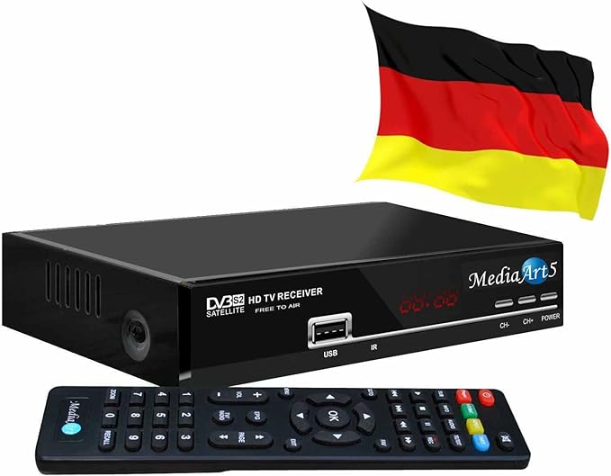 Roth-electronic.tv GmbH Roth-electronic.tv MEDIAART-5 FHD Triple Tuner DVB-S2 Receiver vorprogrammierte Senderliste Astra 19°E HDMI USB Media Player