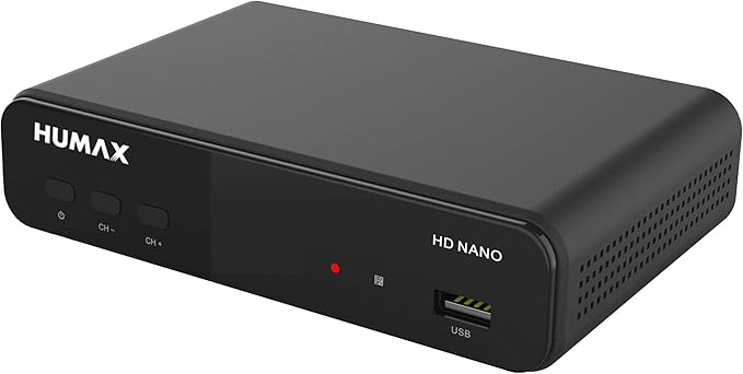Humax-Digital R8705 HD Nano Satellitenreceiver 1080p mit Triple Tuner, 12V Netzteil & Astra vorinstalliert