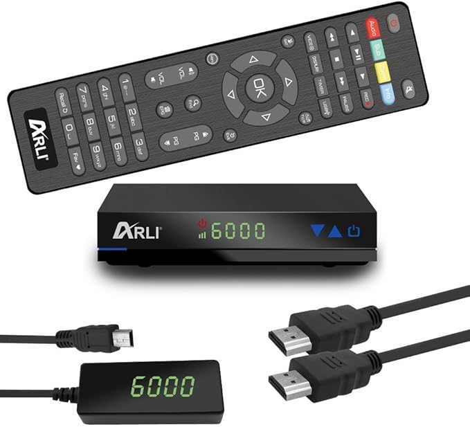 Nein Auslaufartikel (Produktion durch ARLI AH1 HD Satellitenreceiver DVB-S2 Triple Tuner Full HD 1080p HDMI Astra/Hotbird/Türksat vorprogrammiert USB 12V Camping geeignet