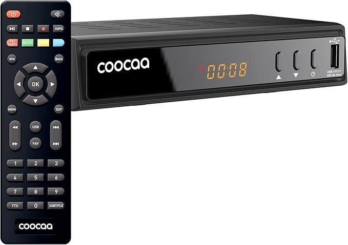 STRONG HDC2530 Digitaler HD-Kabelempfänger TV Receiver Full HD mit Display Dolby Audio HDMI-Kabel USB SCART