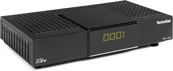 TechniSat Digital GmbH TechniSat HD-C 233 HD-Receiver DVB-C Triple Tuner HDTV HDMI USB Mediaplayer EPG Schwarz – 0000