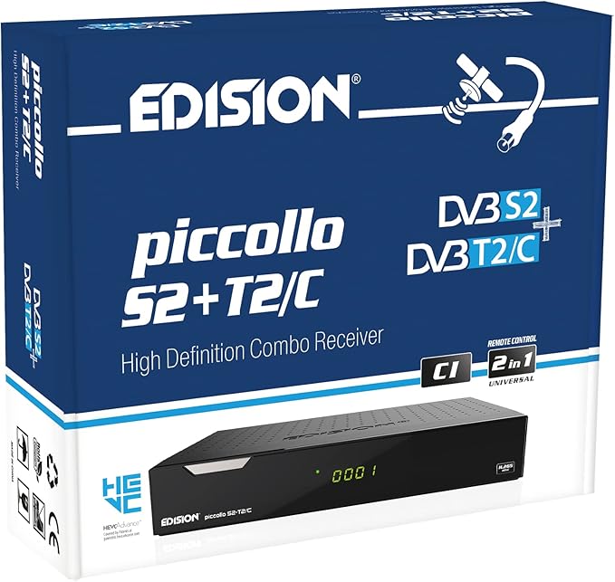 Nein Auslaufartikel (Produktion durch EDISION PICCOLLO S2+T2/C Combo HD-Receiver Triple Tuner DVB-S2/T2/C mit Unicable, CI, 2x USB, LAN, deutscher Programmliste
