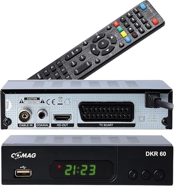 COMAG DKR60HD Full HD Kabel-Receiver mit Triple Tuner, PVR Ready & Time Shift, HDMI, USB 2.0