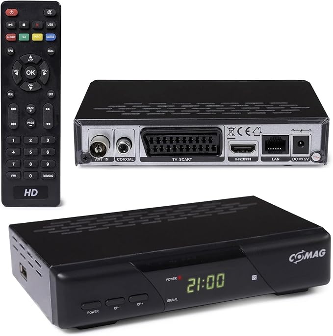 Comag SL 30 DVB-T2 Receiver Full HD HEVC/H.265 Triple Tuner mit HDMI, SCART & USB 2.0 – 32029