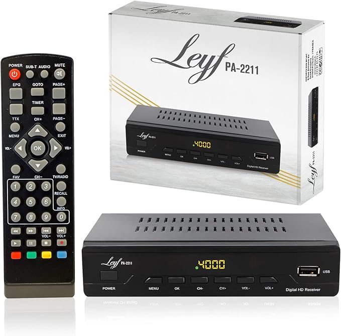 LEYF PA-2211 Kabel Receiver DVB-C Full HD Triple Tuner mit USB für digitales Kabelfernsehen